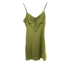 Abercrombie & Fitch Satin Mini Dress Size Large Slip Dress Whimsy Fairy Y2K